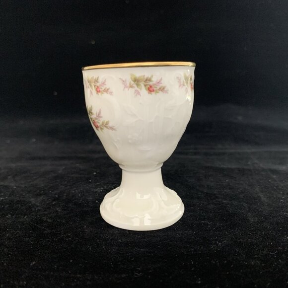 Rosenthal China Sanssouci Footed Porcelain Egg Cup Gold Trim Vintage Germany - Picture 4 of 10